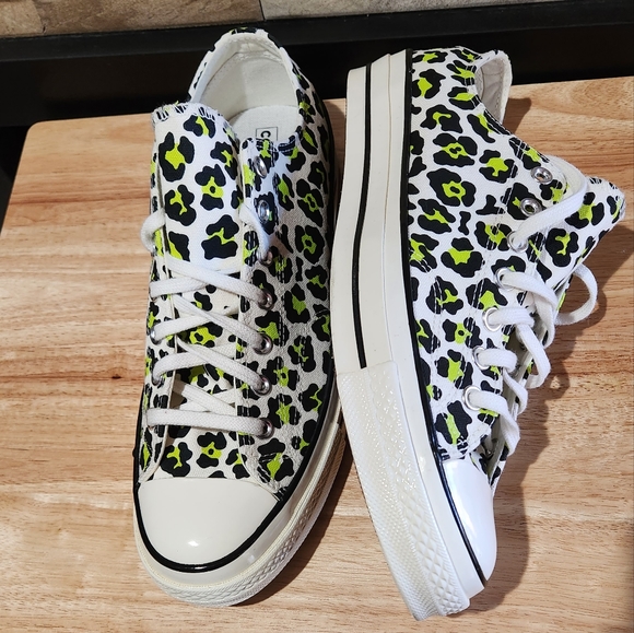 NWT Converse Chuck Taylor 70 OX Archive Print Leopard 164410C - Picture 8 of 12